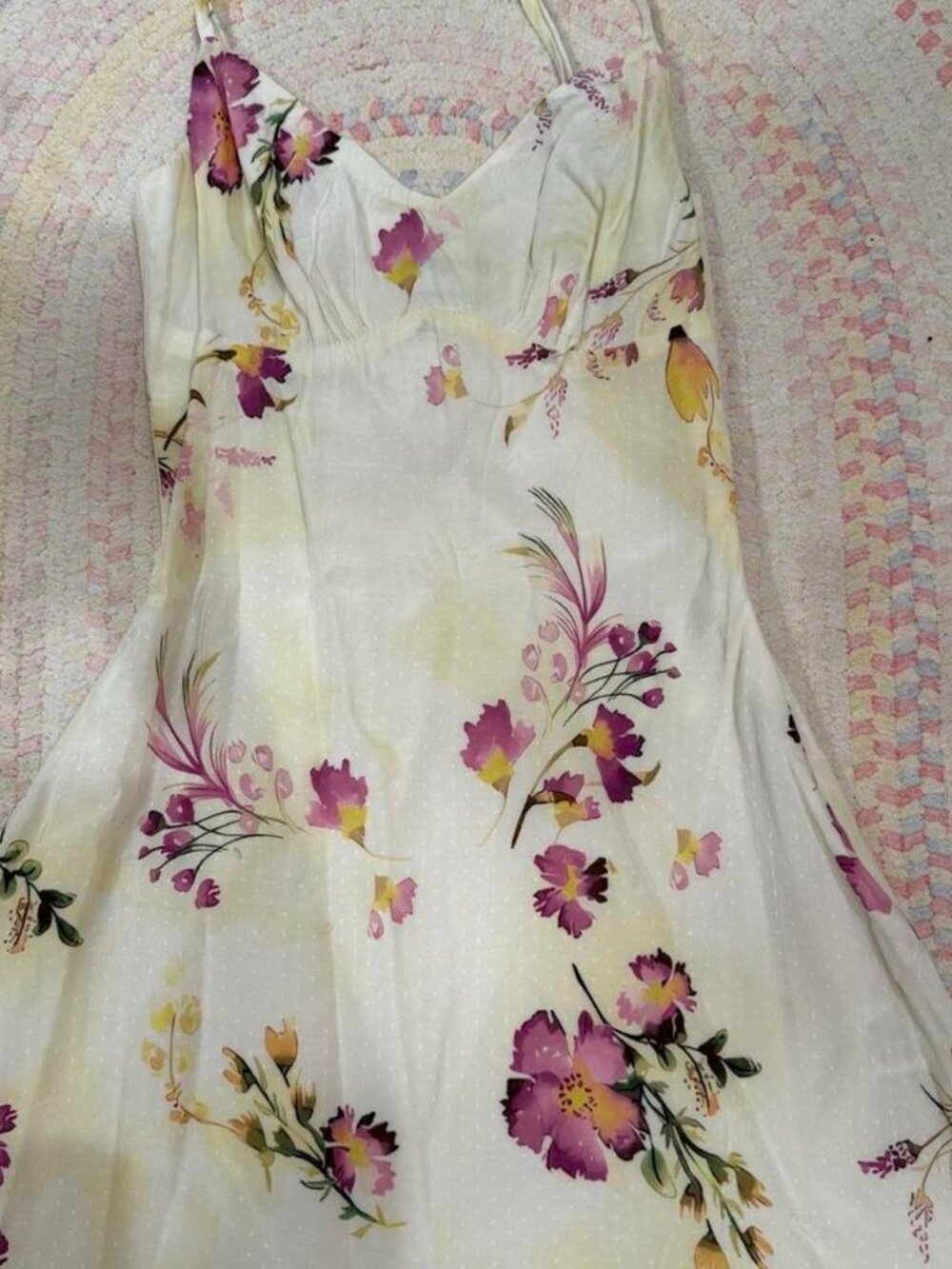 Princess Polly floral yellow mini dress